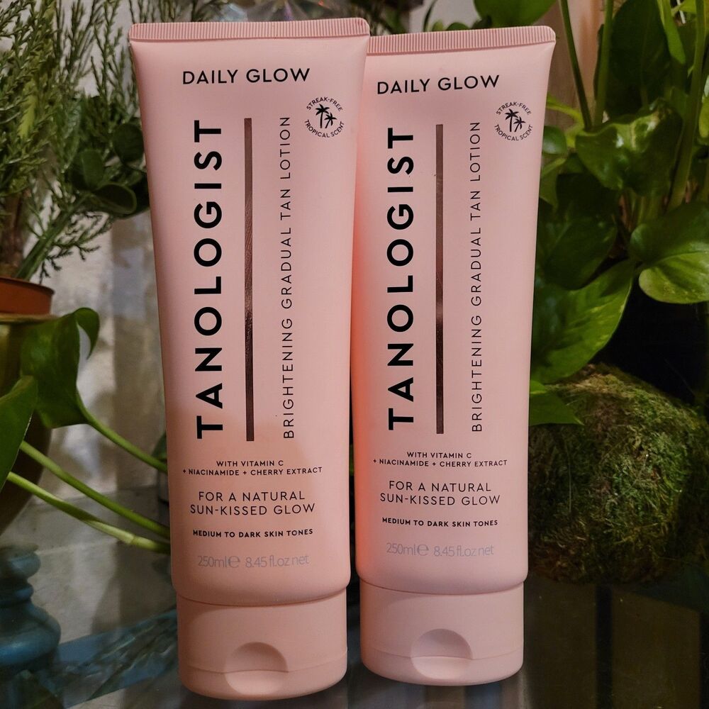 Lot Of 2 Tanologist Daily Glow Brightening Gradual Tan Lotion Sun Kissed Glow